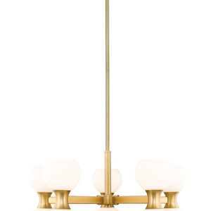 Artemis 10-Light Chandelier in Modern Gold