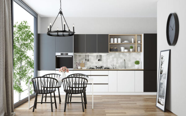 Barclay 6-Light Chandelier in Matte Black - Image 2