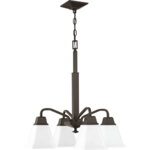 Clifton Heights Collection Four-Light Etched Glass Chandelier