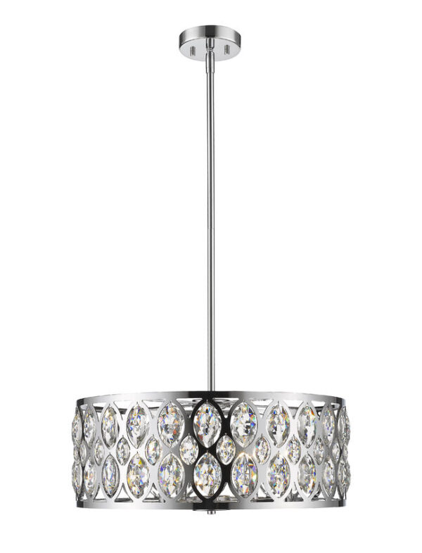 Dealey 6-Light Chandelier in Chrome
