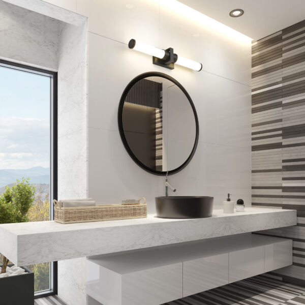Idris Matte Black Vanity Light - Image 2