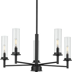 Kellwyn Collection Five-Light Clear Glass Chandelier