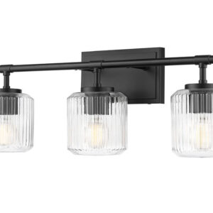 Landon Matte Black Vanity Light