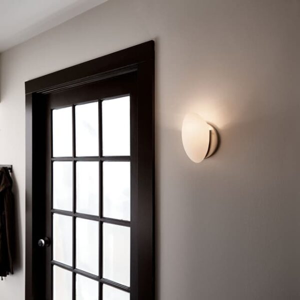 Satin Etched Wall Sconce - Image 2