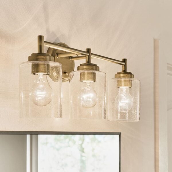 Winslow Vanity Light Seeded Glass - Image 2