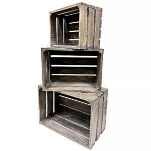 3 Piece Reclaimed Crate Set