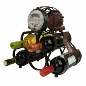 5-Bottle Metal Wine Rack