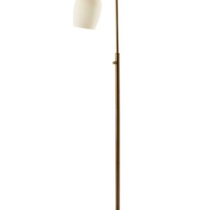 Clara 57.5 in. Antique Brass Floor Lamp