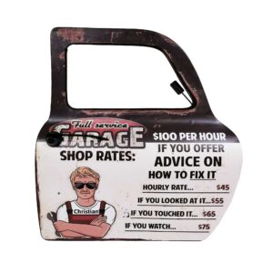 Full Service Garage Car Door Sign
