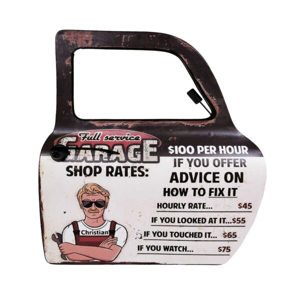 Full Service Garage Car Door Sign