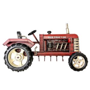 Hanging Red Tractor with Hooks