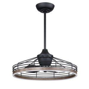 RYKER 24 in. Black Fandelier