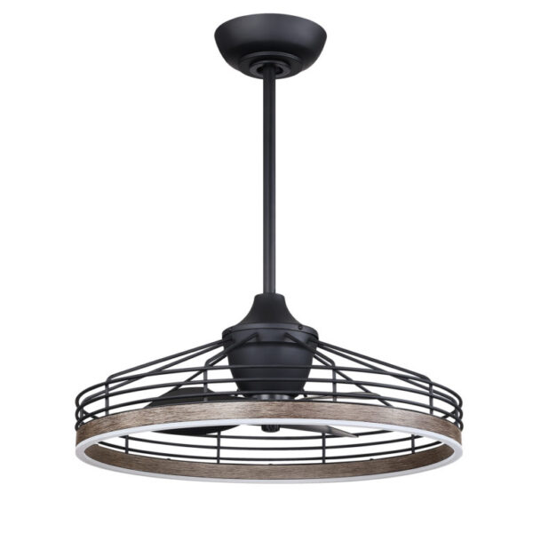 RYKER 24 in. Black Fandelier