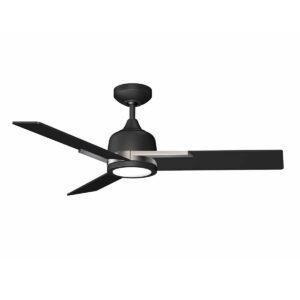 TRITON-44 44" Black & Satin Nickel Ceiling Fan