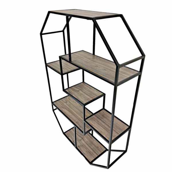 Wood and Metal Wall Shelf - Image 2