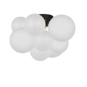 3LT Flush Mount, MB w/ FR Glass