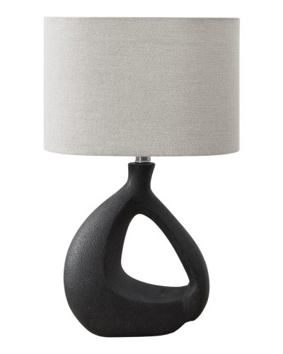 23H-TABLE-LAMP-BLACK-RESIN-GREY-SHADE