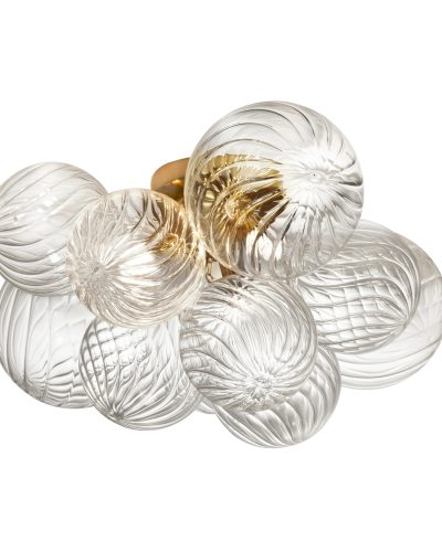 3LT-Flush-Mount-AGB-w-CLR-Spiral-Glass